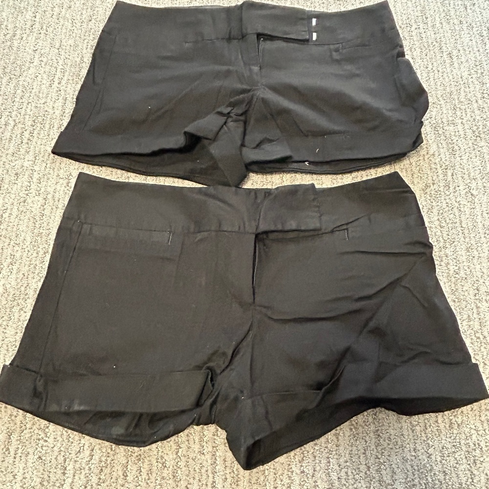 Black dress shorts